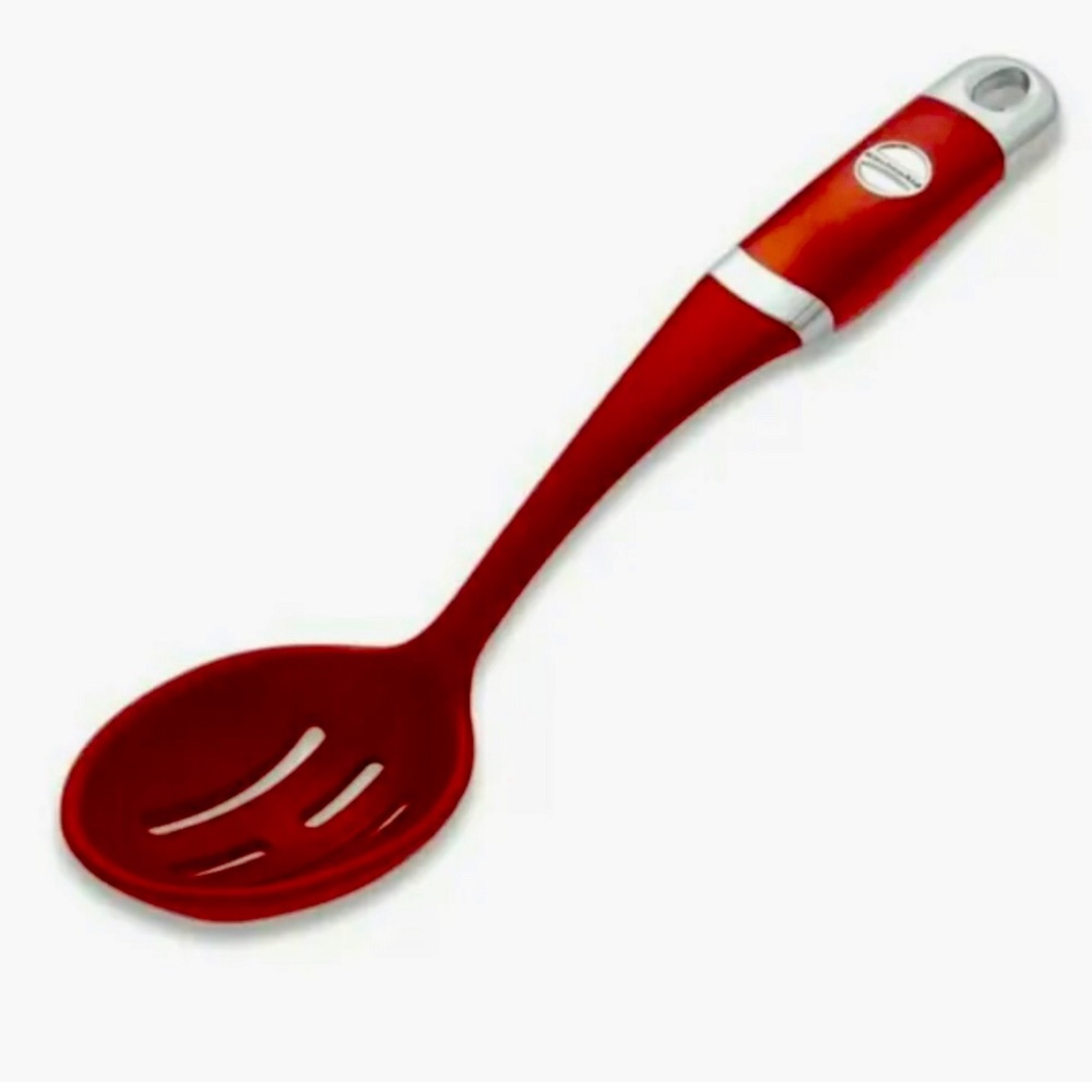 KitchenAid Professional Empire Red Silicone Slotted Basting Spoon